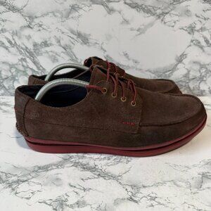 Cole Haan Men 10.5 Mason 4 Eye Oxford Shoe Brown Suede Business Casual Commute